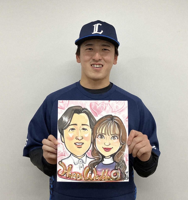 隅田夫妻の似顔絵